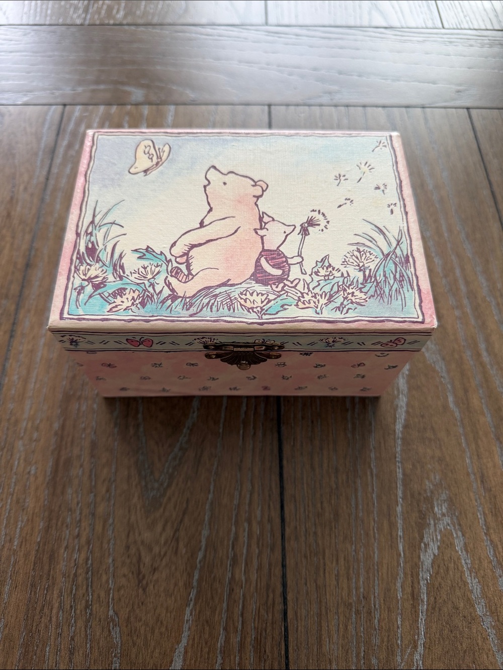 Winnie the Pooh Pink Decorative Trinket Box